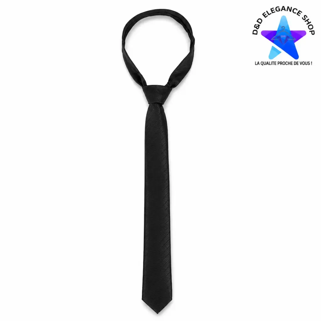 [CRA-LON-SIM-001] CRAVATE LONGUE SIMPLE (NOIRE)