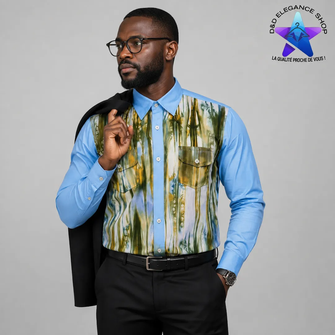 [CHE-CIV-KOK-0021] CHEMISE KOKODUNDO COTE D'IVOIRE 002 (LONGUE, XL)