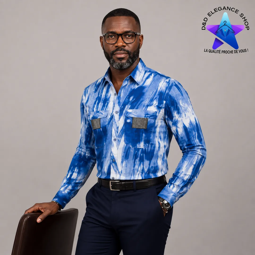 [CHE-CIV-KOK-0061] CHEMISE KOKODUNDO COTE D'IVOIRE 006 (LONGUE, XL)