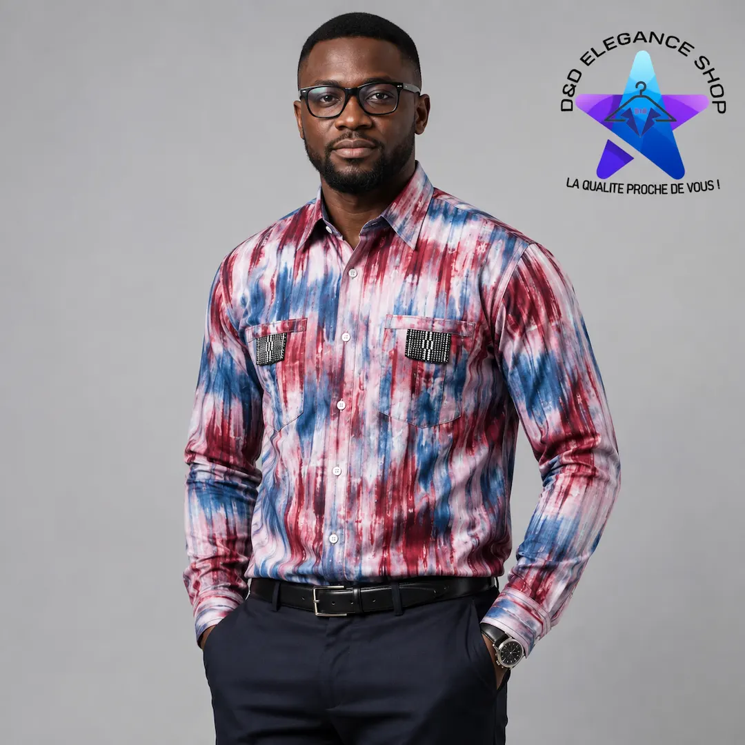 [CHE-CIV-KOK-0101] CHEMISE KOKODUNDO COTE D'IVOIRE 010 (LONGUE, XL)