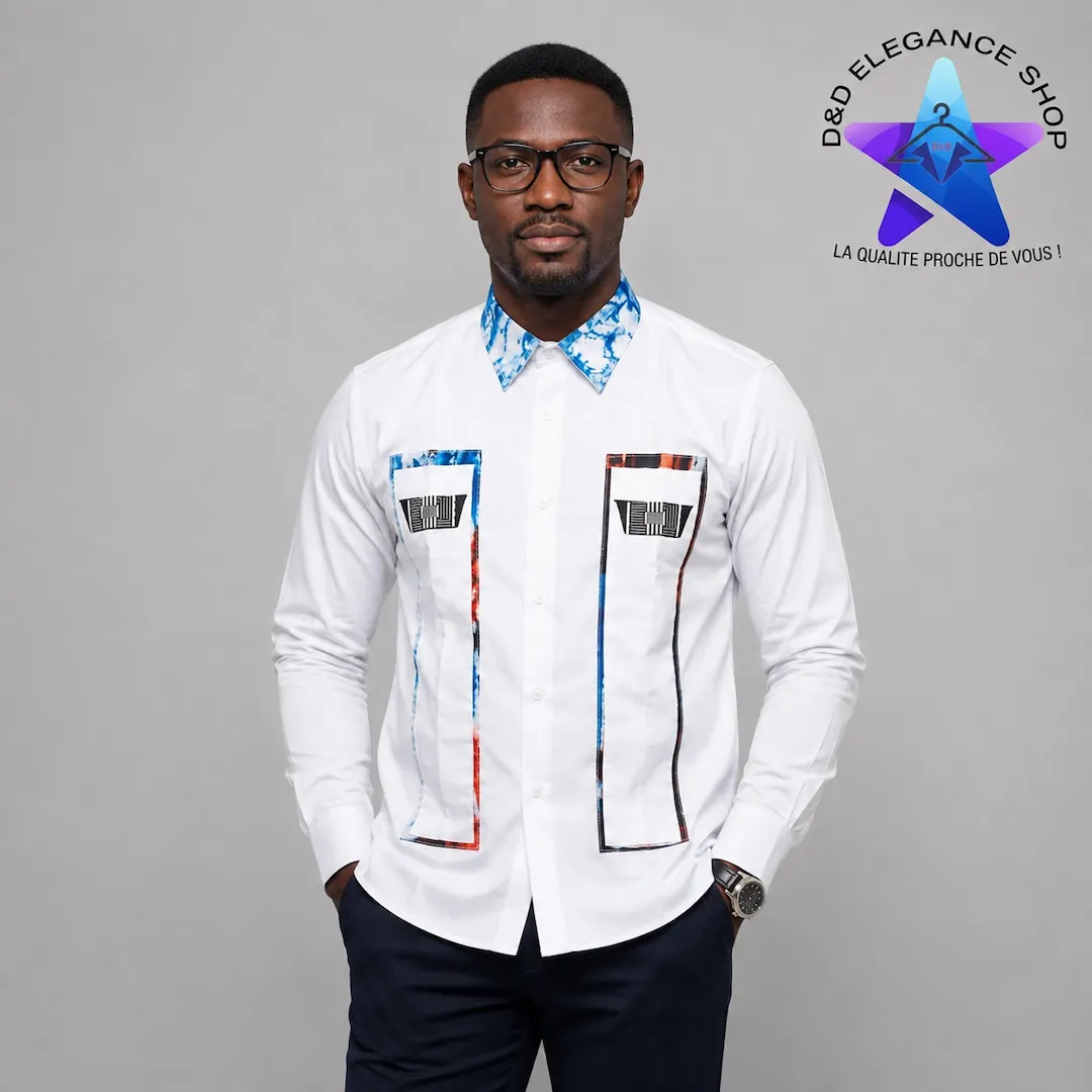 [CHE-CIV-VIP-0011] CHEMISE VIP COTE D'IVOIRE  001 (LONGUE, XL)
