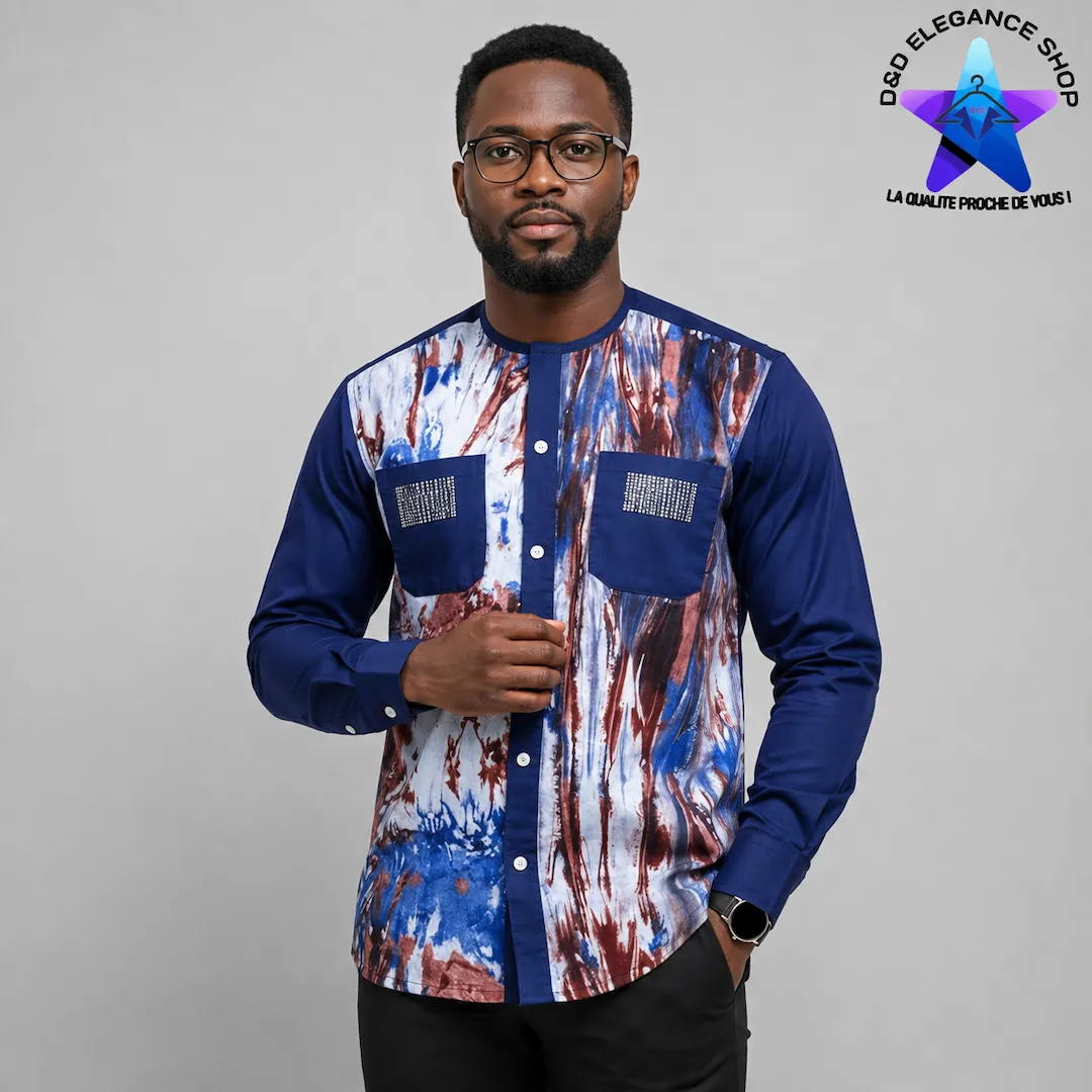 [CHE-CIV-VIP-0301] CHEMISE VIP COTE D'IVOIRE  030 (LONGUE, XL)
