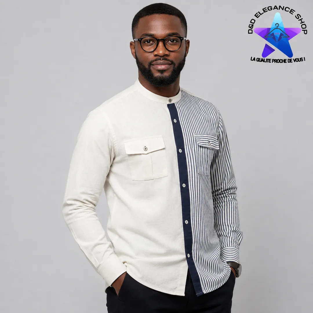 [CHE-CIV-VIP-0331] CHEMISE VIP COTE D'IVOIRE  033 (LONGUE, XL)