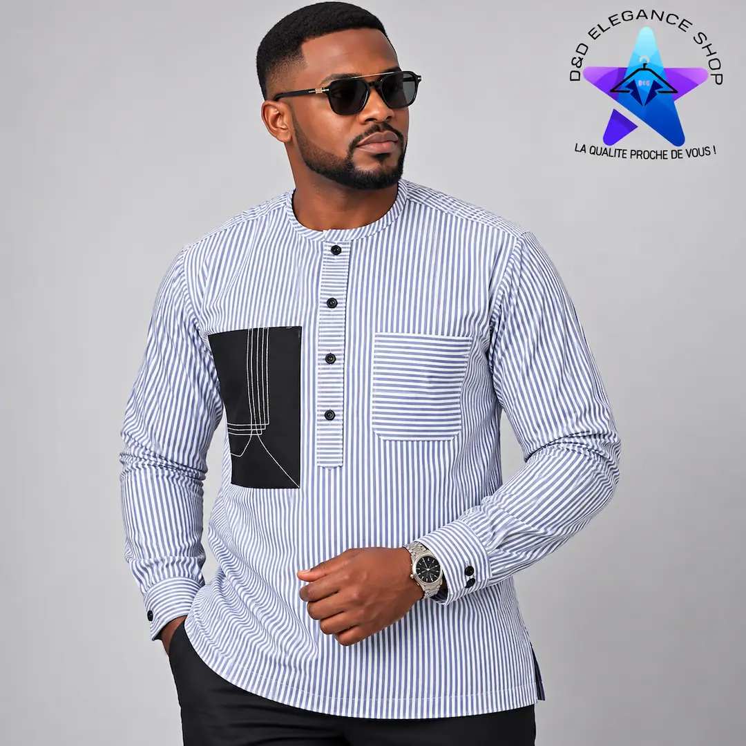 [CHE-CIV-VIP-0501] CHEMISE VIP COTE D'IVOIRE  050 (LONGUE, XL)