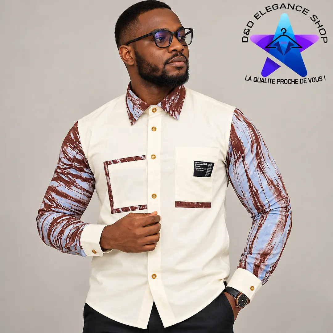 [CHE-CIV-VIP-0511] CHEMISE VIP COTE D'IVOIRE  051 (LONGUE, XL)