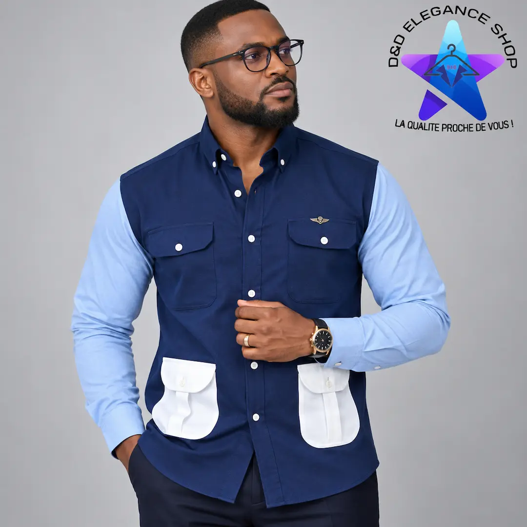[CHE-CIV-VIP-0571] CHEMISE VIP COTE D'IVOIRE  057 (LONGUE, XL)