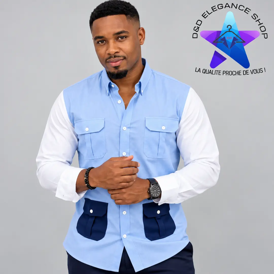 [CHE-CIV-VIP-0591] CHEMISE VIP COTE D'IVOIRE  059 (LONGUE, XL)