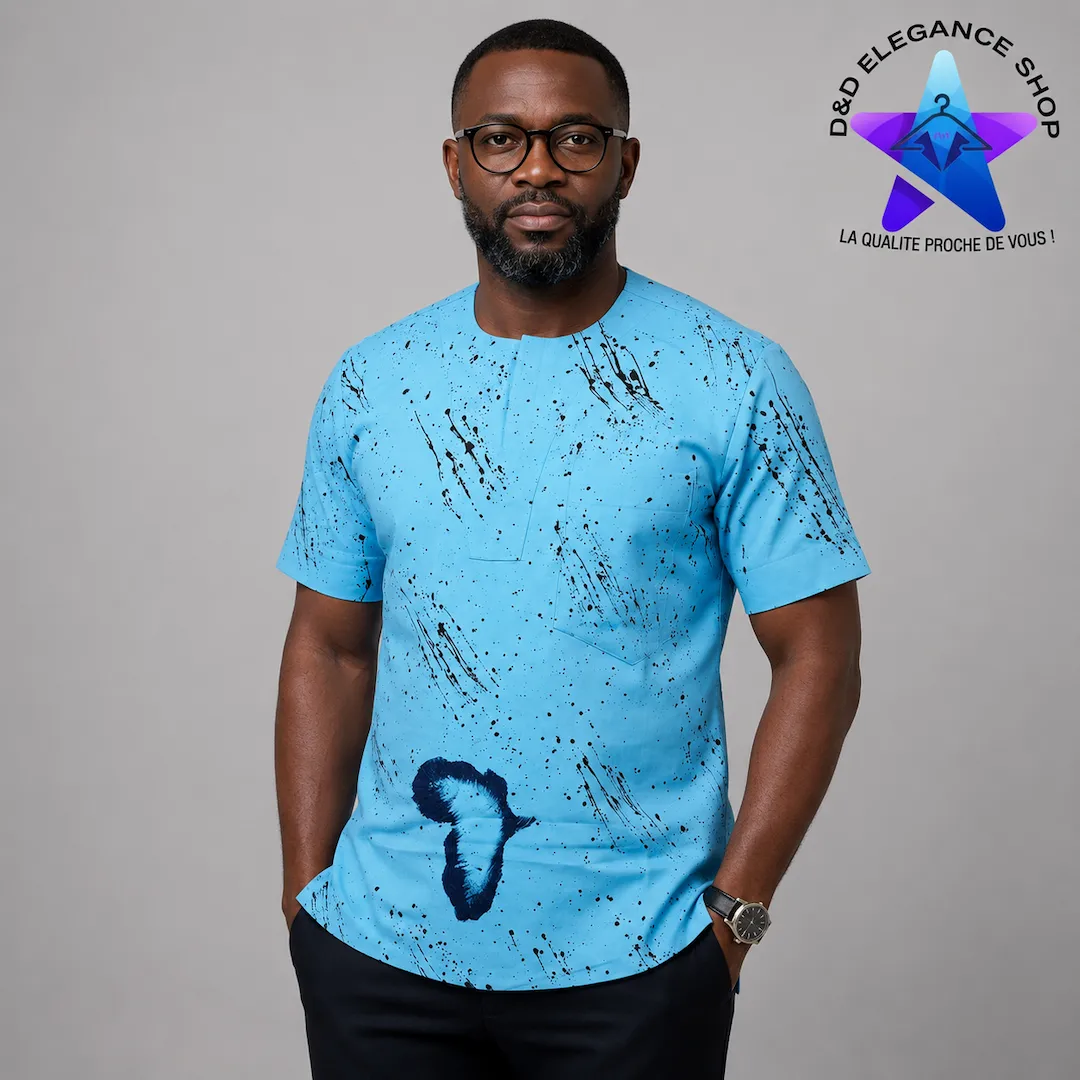 [CHE-BUR-BOG-0061] CHEMISE BOGOLAN BURKINA  006 (LONGUE, XL)