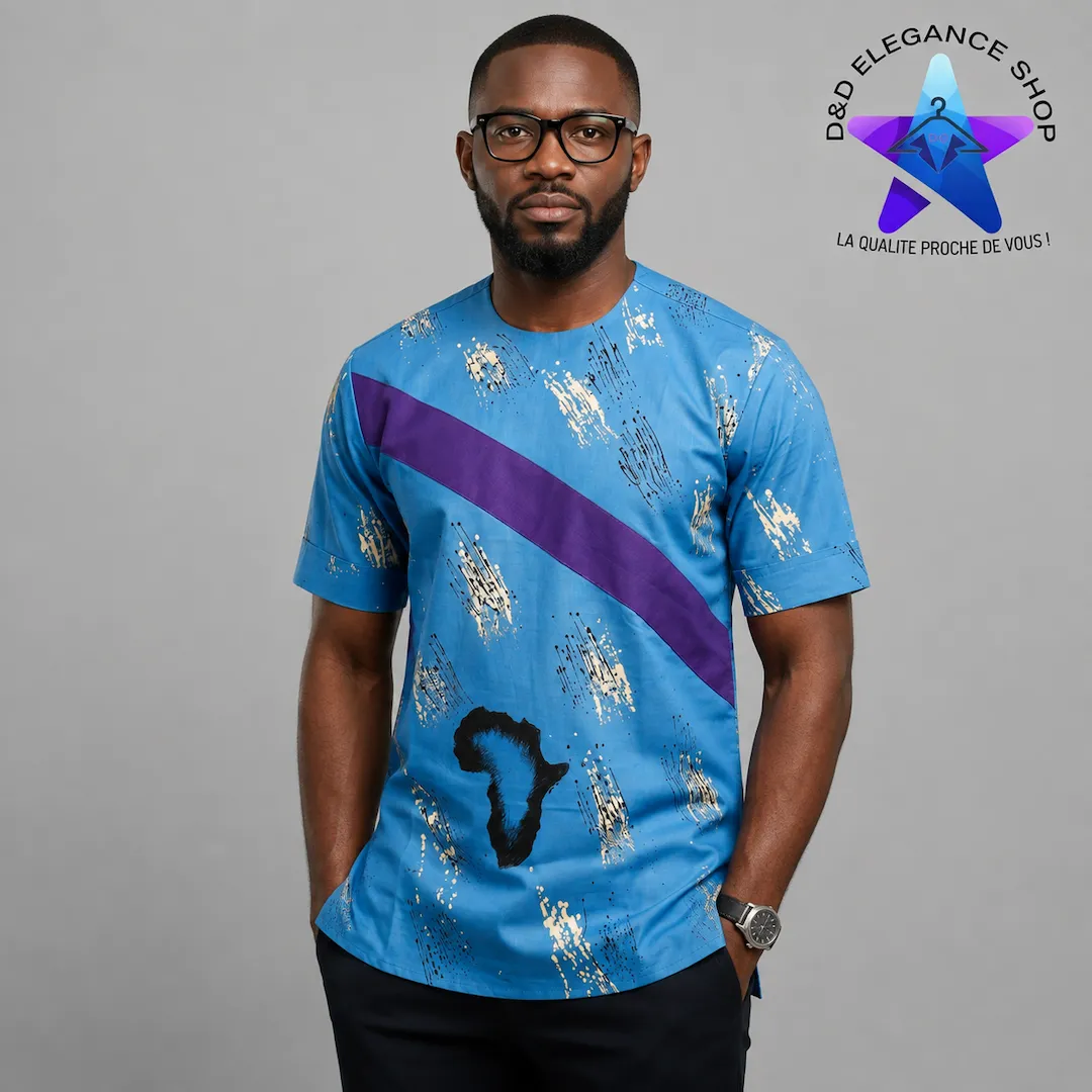 [CHE-BUR-BOG-0091] CHEMISE BOGOLAN BURKINA  009 (LONGUE, XL)