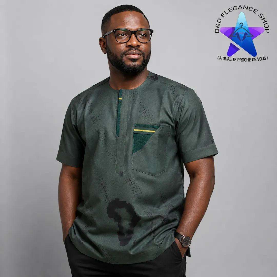 [CHE-BUR-BOG-0111] CHEMISE BOGOLAN BURKINA  011 (LONGUE, XL)