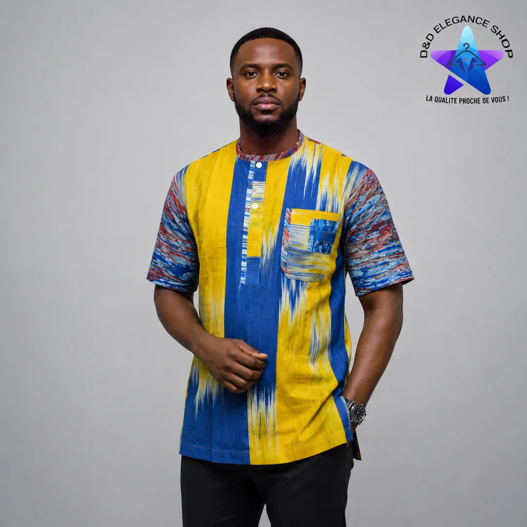 [CHE-BUR-OKA-0011] CHEMISE  OKASA BURKINA 001 (LONGUE, XL)
