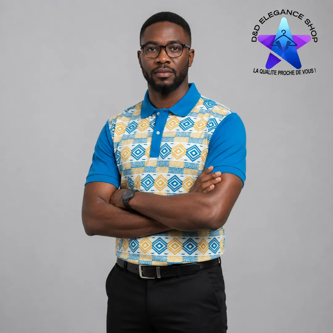 [CHE-CIV-POU-0123] CHEMISE  POLO UNIQUE COTE D'IVOIRE 012 (XL)