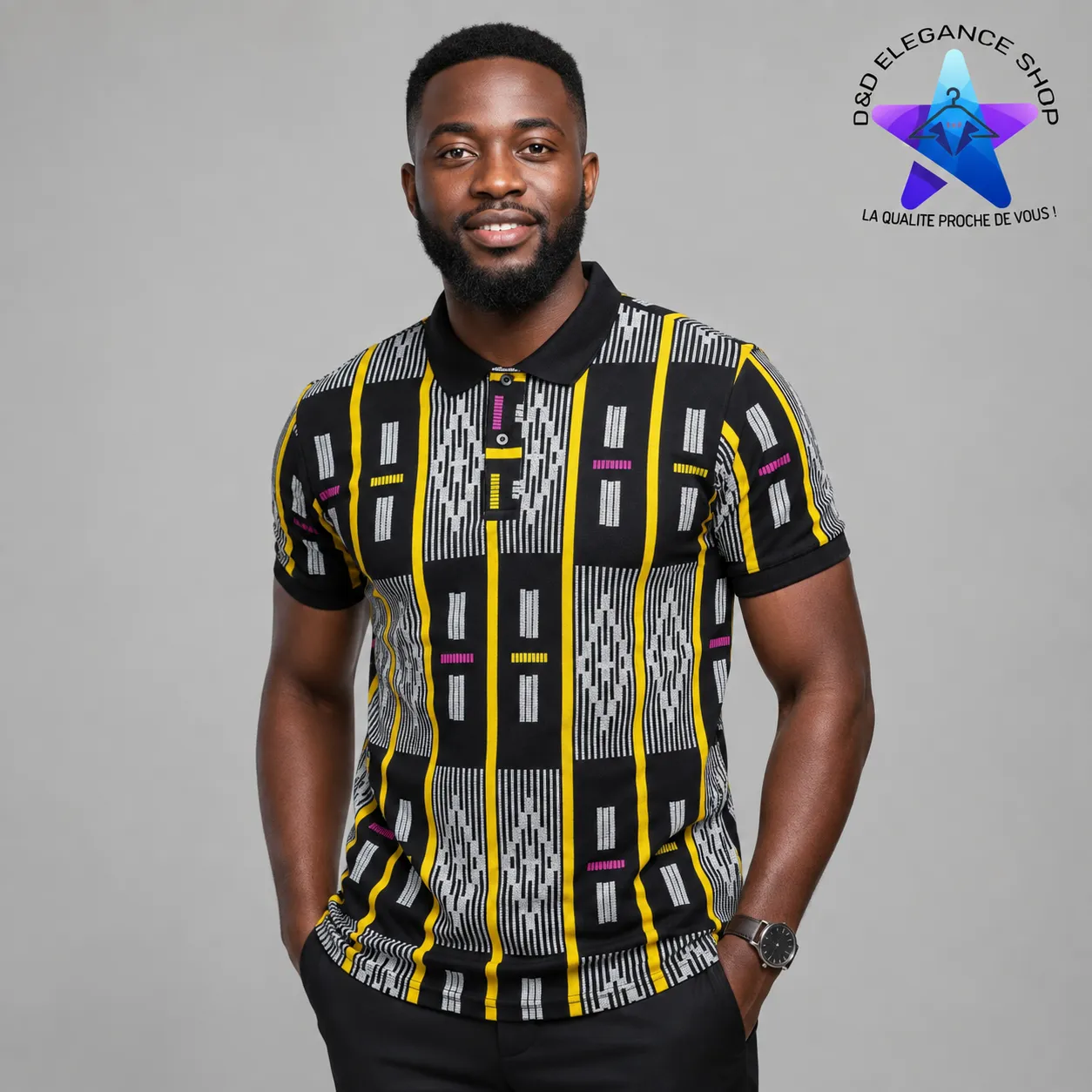 [CHE-CIV-POU-0283] CHEMISE  POLO UNIQUE COTE D'IVOIRE 028 (XL)