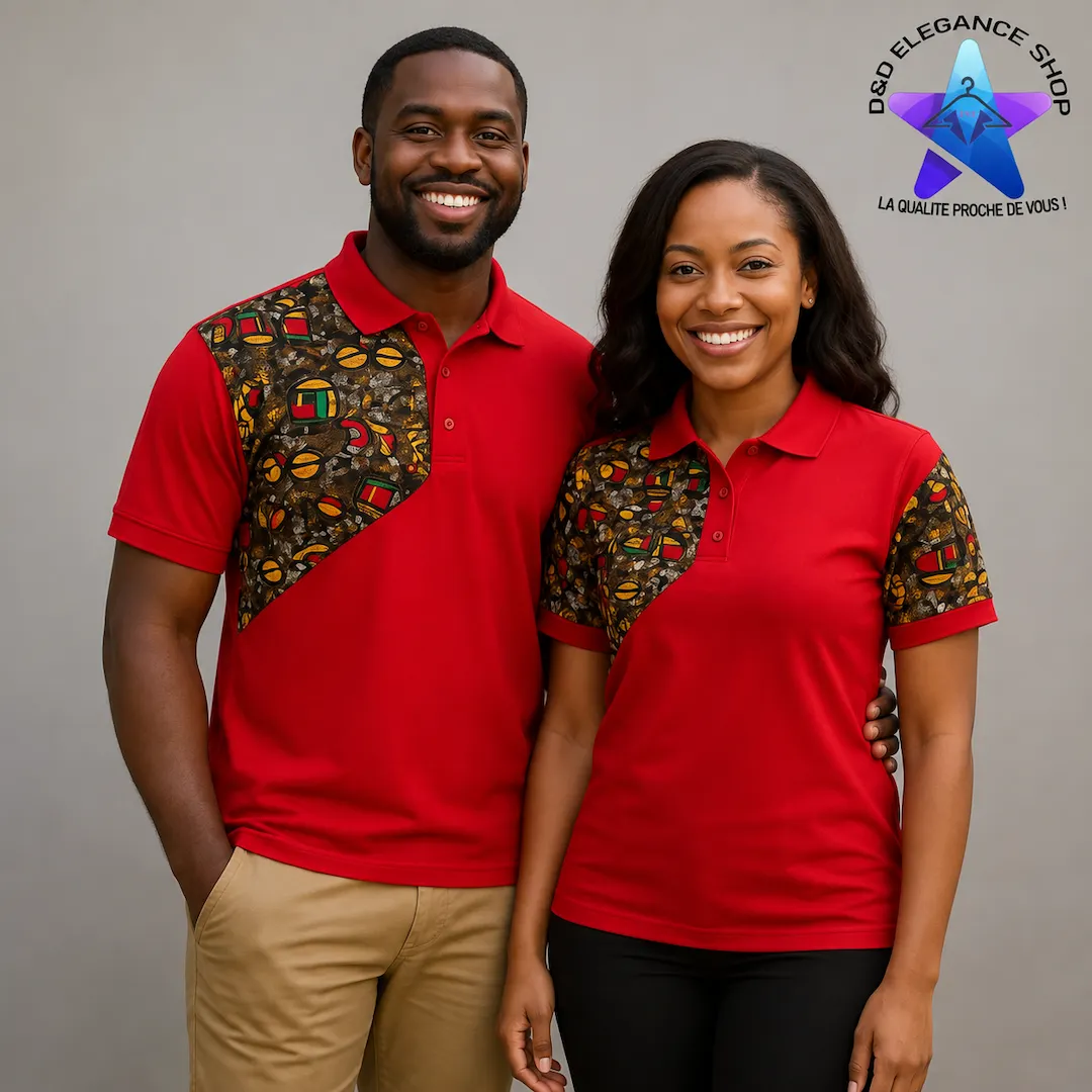 [CHE-BUR-POC-0021] CHEMISE  POLO COUPLE BURKINA 002 (XL)
