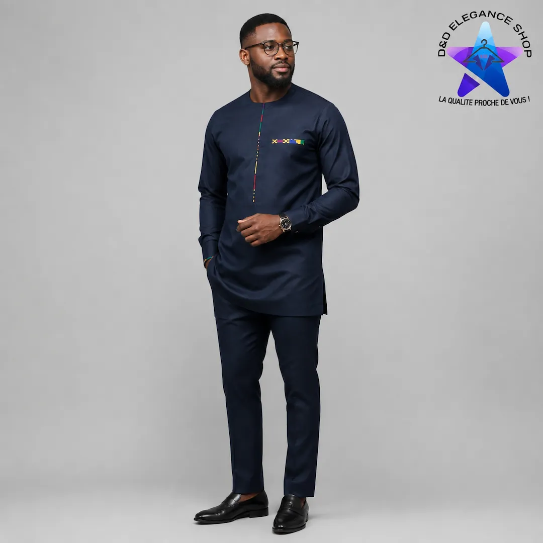 ENSEMBLE TUNIQUE 2 PIECES HOMME COTE D'IVOIRE  036