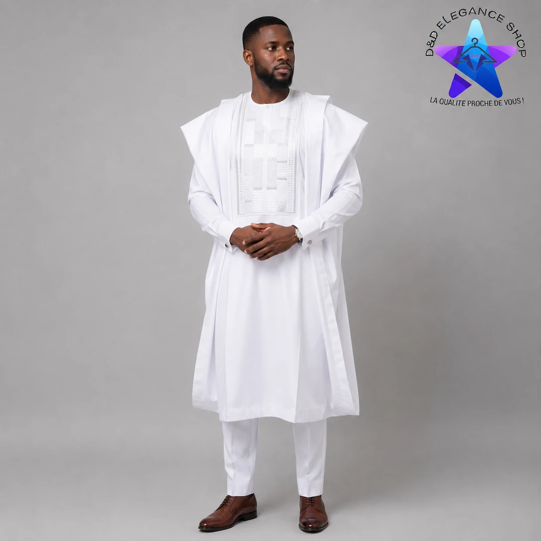 ENSEMBLE TUNIQUE 3 PIECES HOMME COTE D'IVOIRE 004