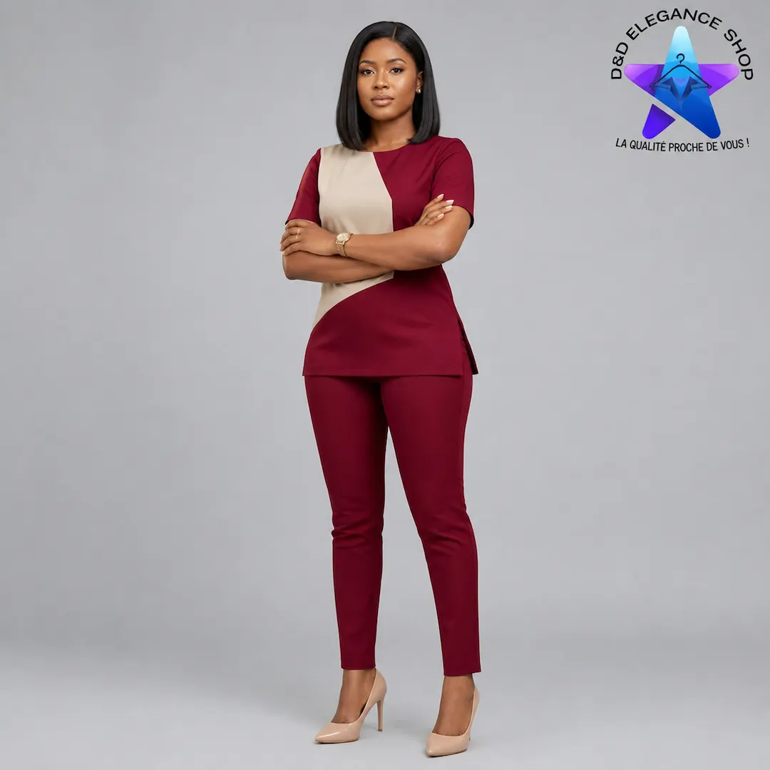 ENSEMBLE TUNIQUE  2 PIECES FEMME COTE D'IVOIRE 002