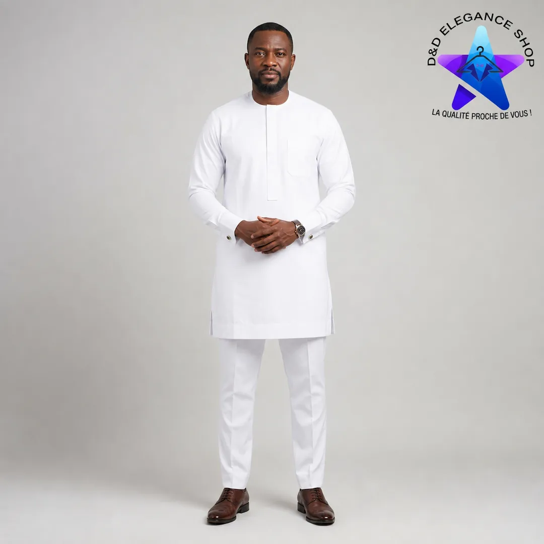 ENSEMBLE TUNIQUE  2 PIECES HOMME MALI 003