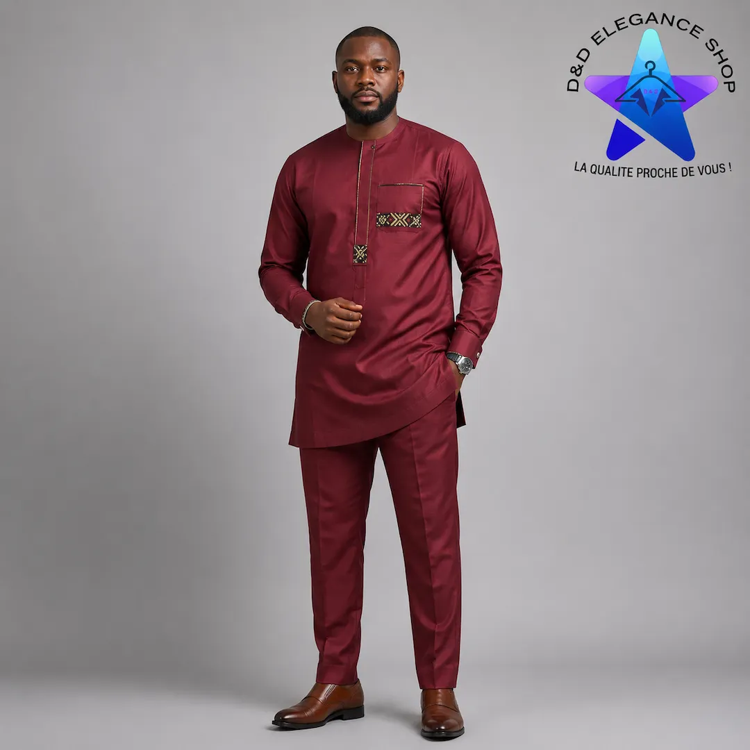 ENSEMBLE TUNIQUE  2 PIECES ORDINATEUR MALI 006