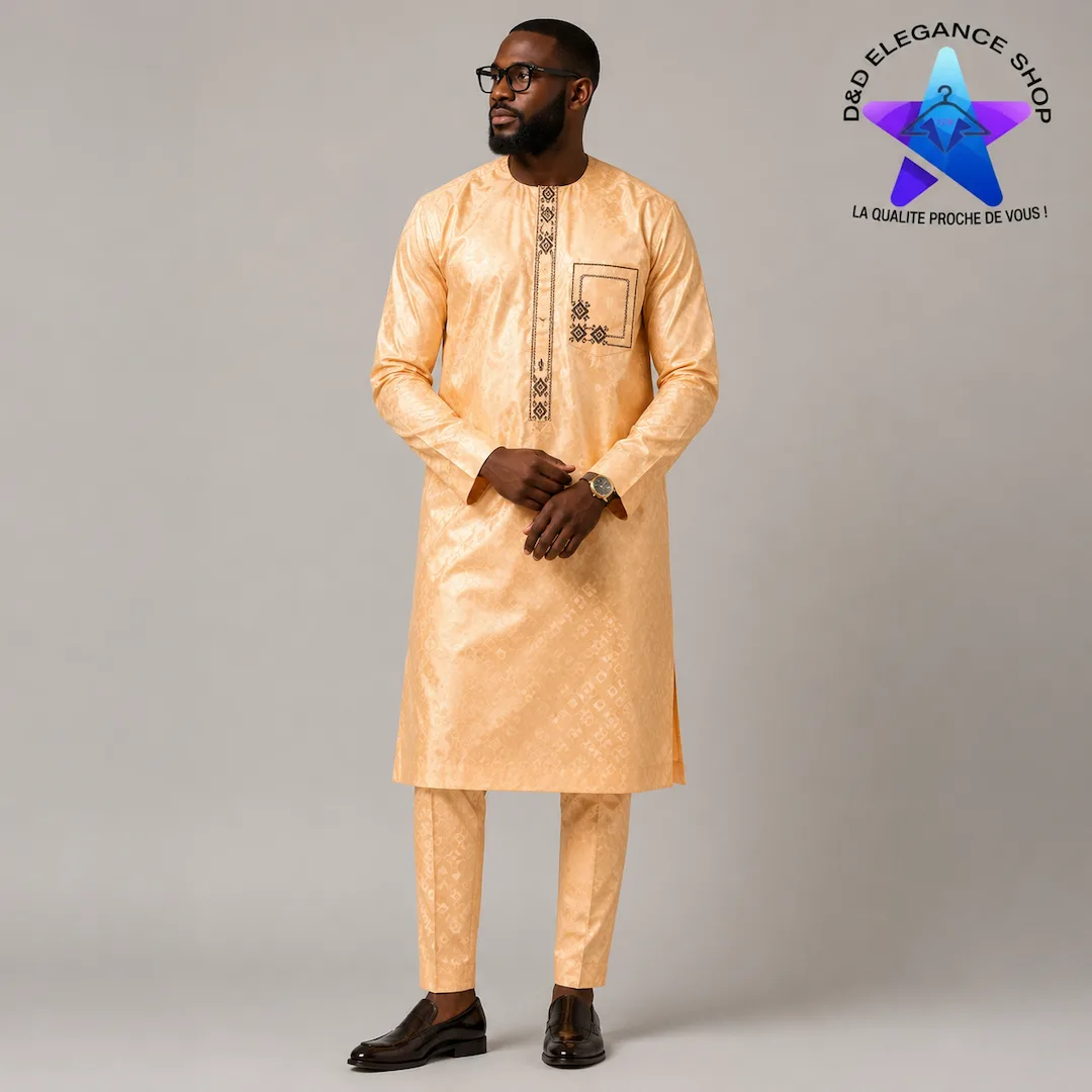ENSEMBLE BAZIN  RICHE 2 PIECES  MALI  001
