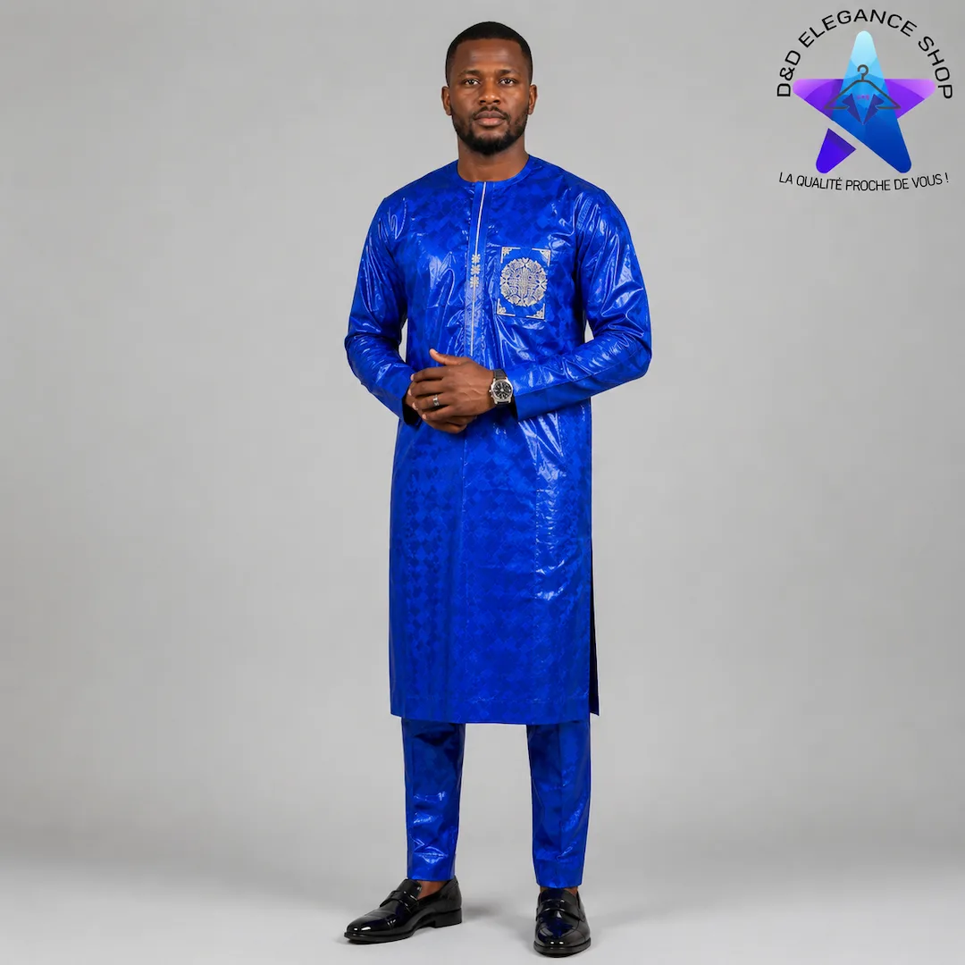ENSEMBLE BAZIN  RICHE 2 PIECES  MALI  010