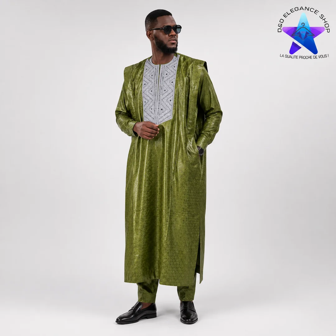 [ENS-BI3-MAL-0011] ENSEMBLE BAZIN  RICHE  IBK 3 PIECES MALI 001 (XL)