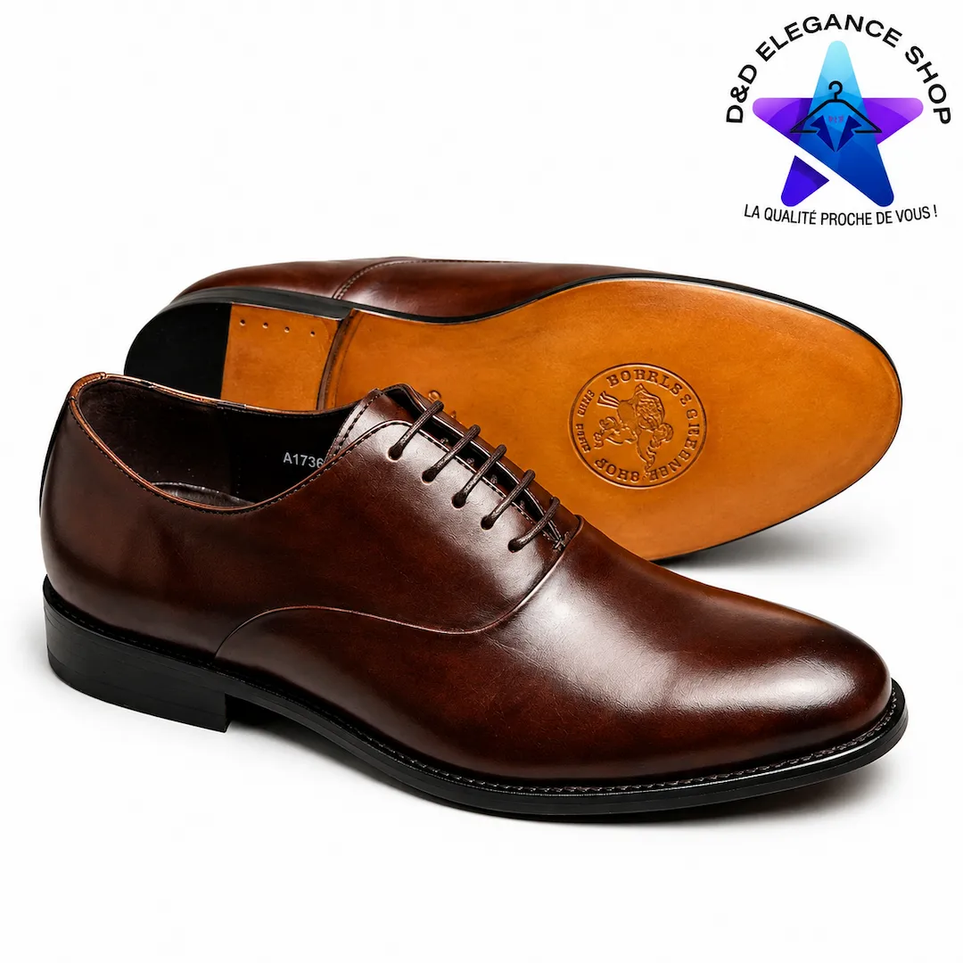 [CHA-SOU-OXF-0033] SOULIERS  OXFORD (RICHELIEU) 001 (CHOCOLAT, 40)