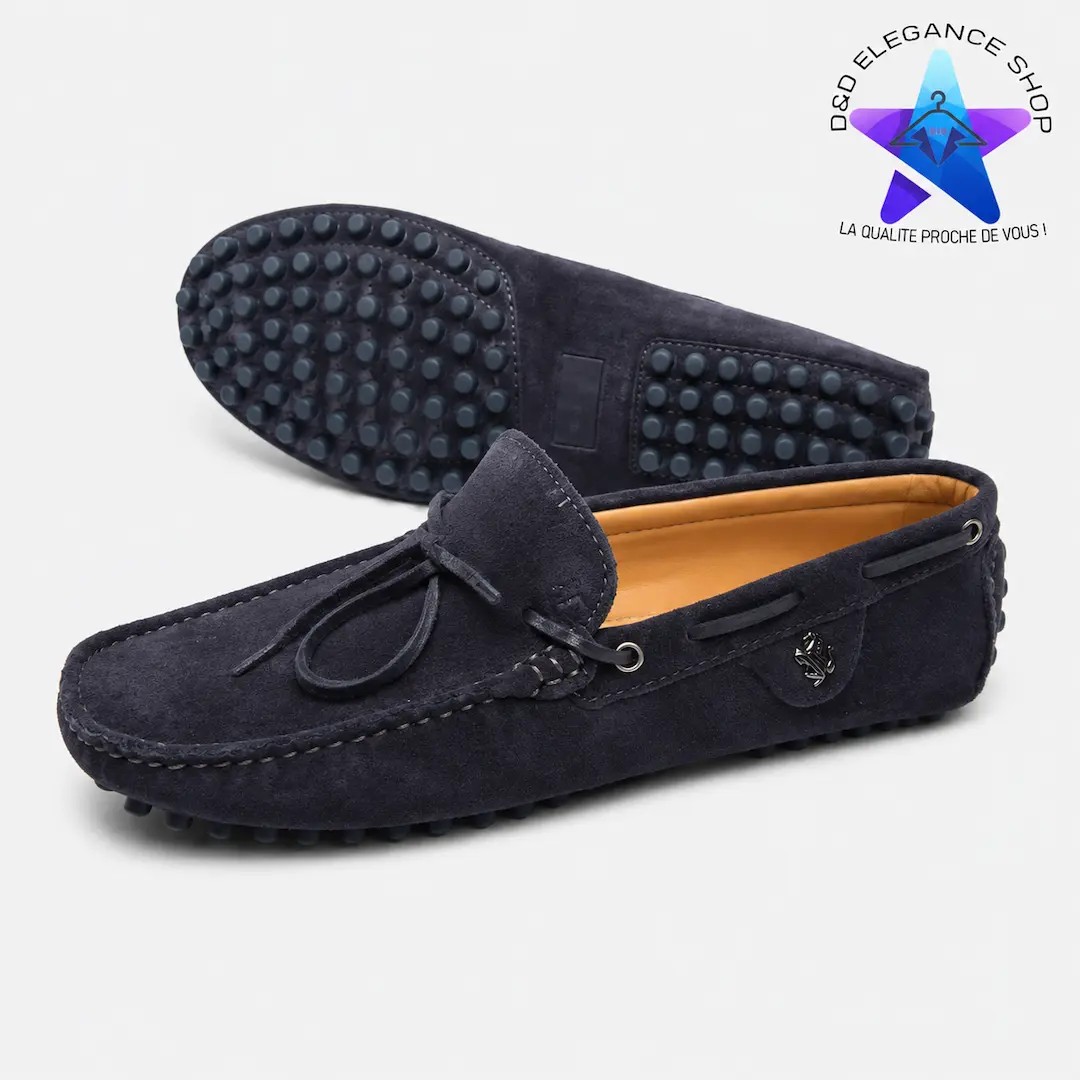 [CHA-MOC-VEL-0099] MOCASSINS VELOUR (DAIM) 004 (MARRON, 40)