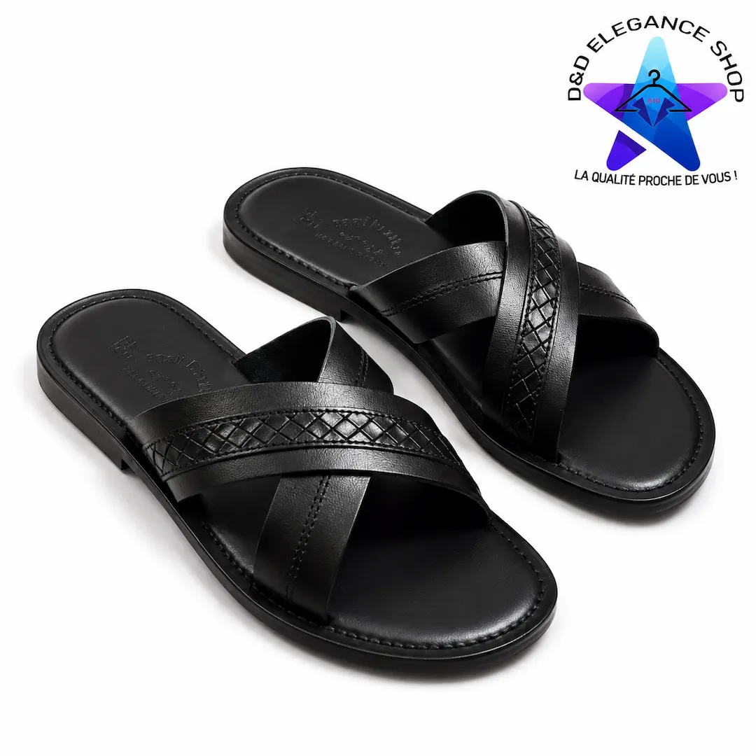 [CHA-CPF-GHA-0031] CLAQUETTES PETIT-FORMAT GHANA 002 (MARRON, 40)