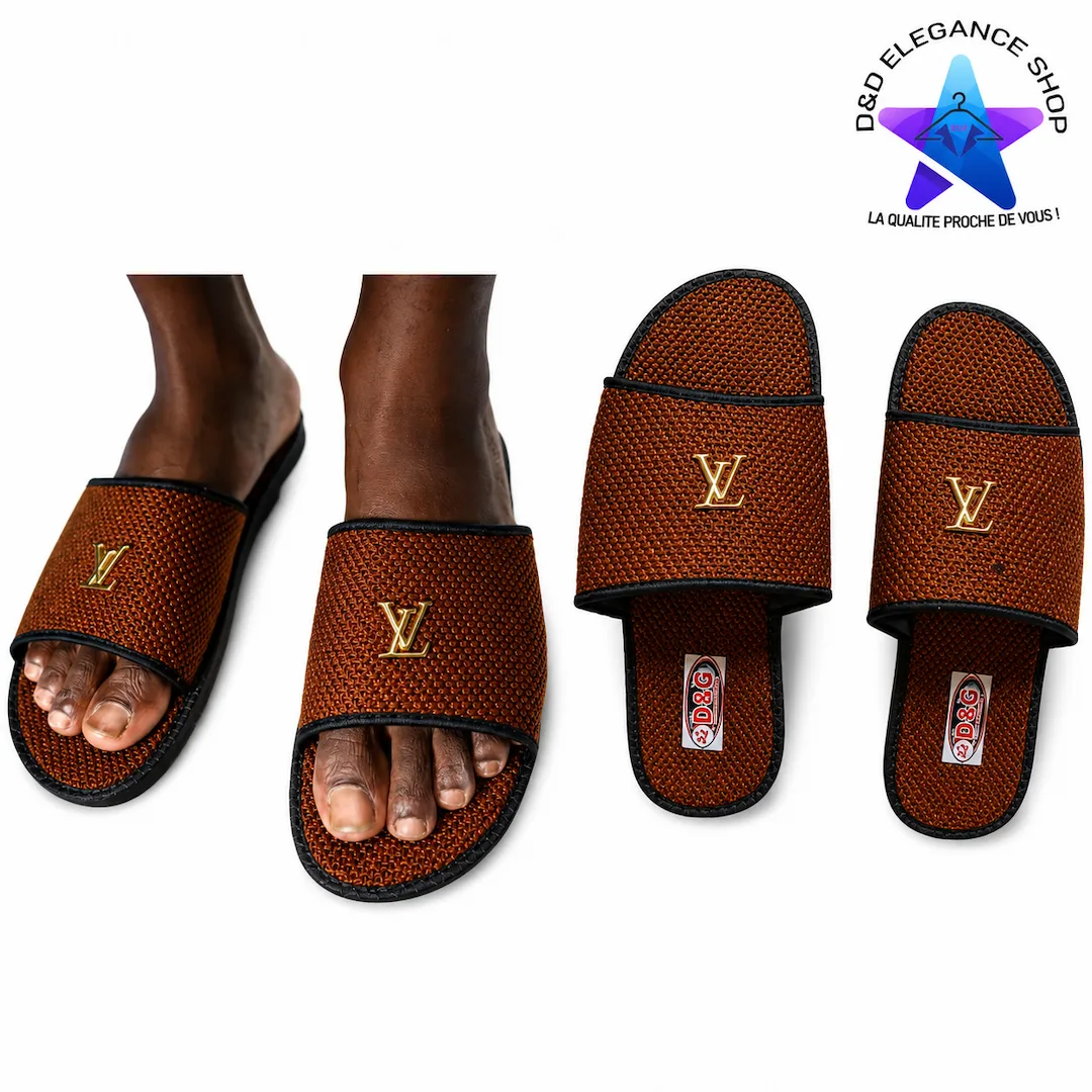 [CHA-CPF-GHA-0103] CLAQUETTES PETIT-FORMAT GHANA 008 (MARRON, 40)