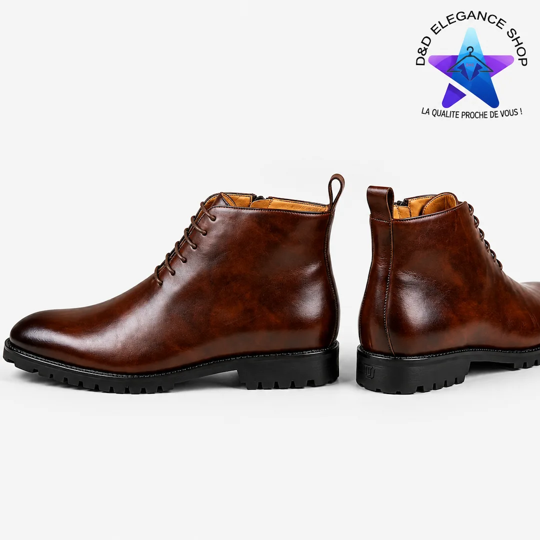 [CHA-BOT-0019] BOTTINES 001 (MARRON, 40)