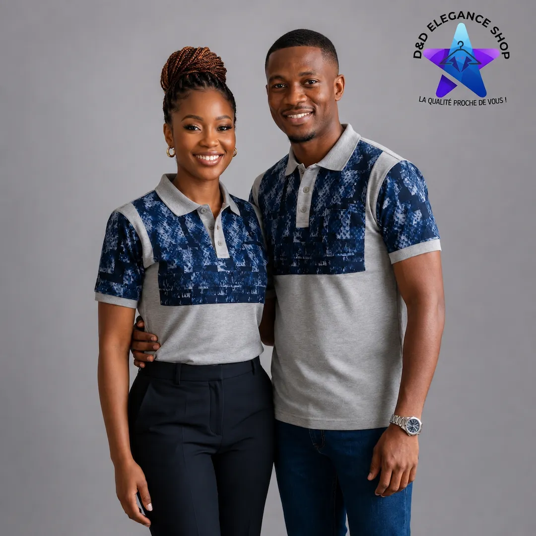 CHEMISE  POLO COUPLE BURKINA 008 (L)