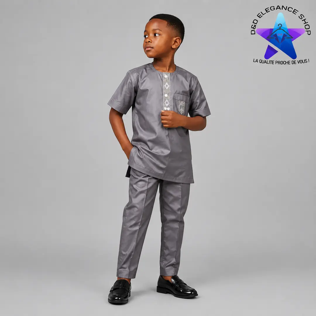 ENSEMBLE TUNIQUE  2 PIECES ENFANT COTE D'IVOIRE 011 (24 (3 ans))