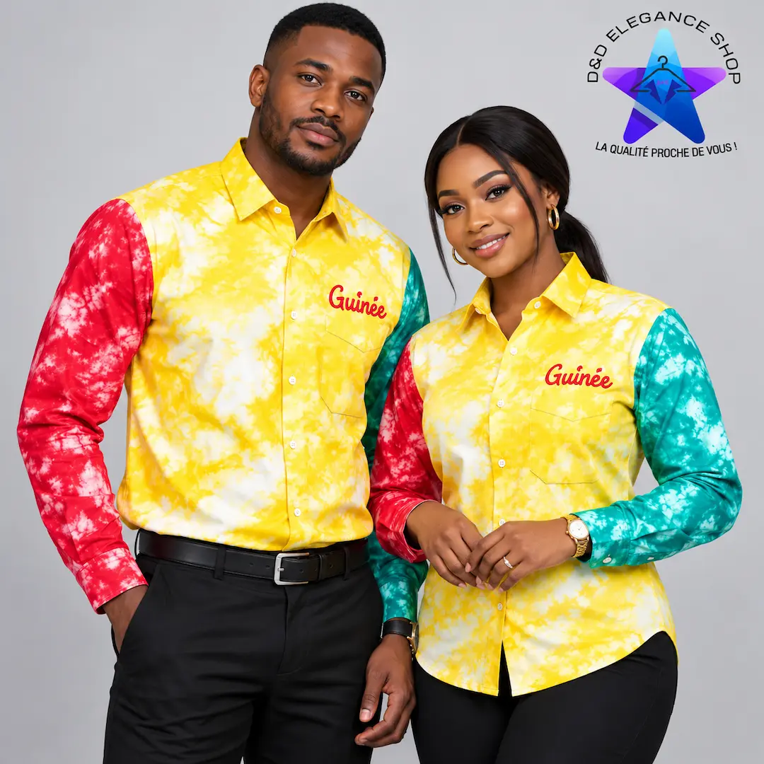 [CHE-IND-VIP-0021] CHEMISE  INDEPENDANCE  MANCHE LONGUE VIP GUINEE 002 (XL)